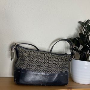 Black and Grey Coach Purse